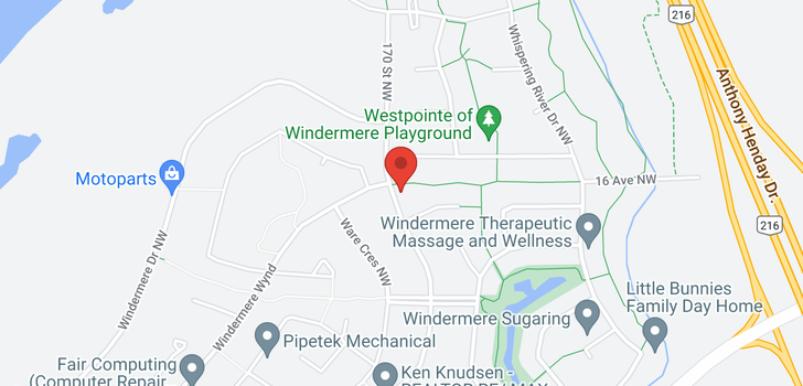 map of 457 WINDERMERE RD NW